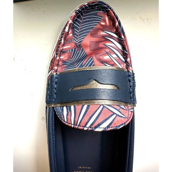 Cole Haan Pinch Weekender LX Tropical Print Ivory Womens Loafers Size 8.5B - Picture 8 of 9